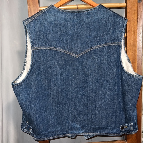 Vintage Lee Storm Rider Denim Vest With inner liner - Picture 3 of 9